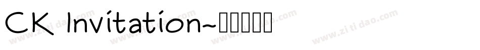 CK Invitation字体转换